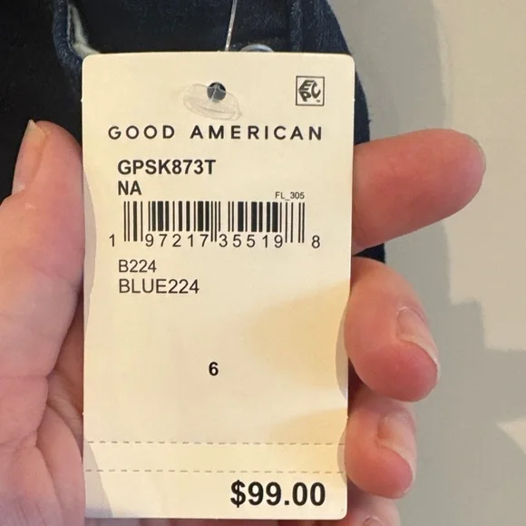 Good American Dark Blue Women's Skinny Jeans - Picture 3 of 6